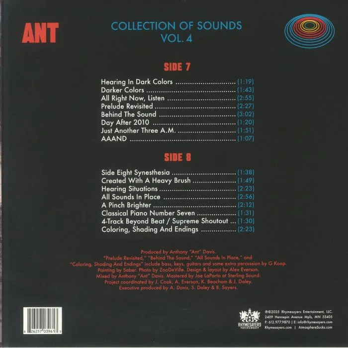 Обратная сторона обложки — ANT — Collection Of Sounds Volume 4
