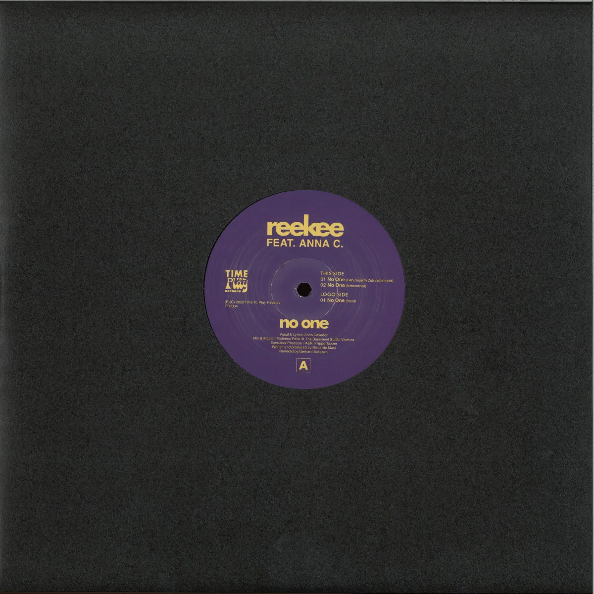Back cover — Reekee — No One feat. Anna C.