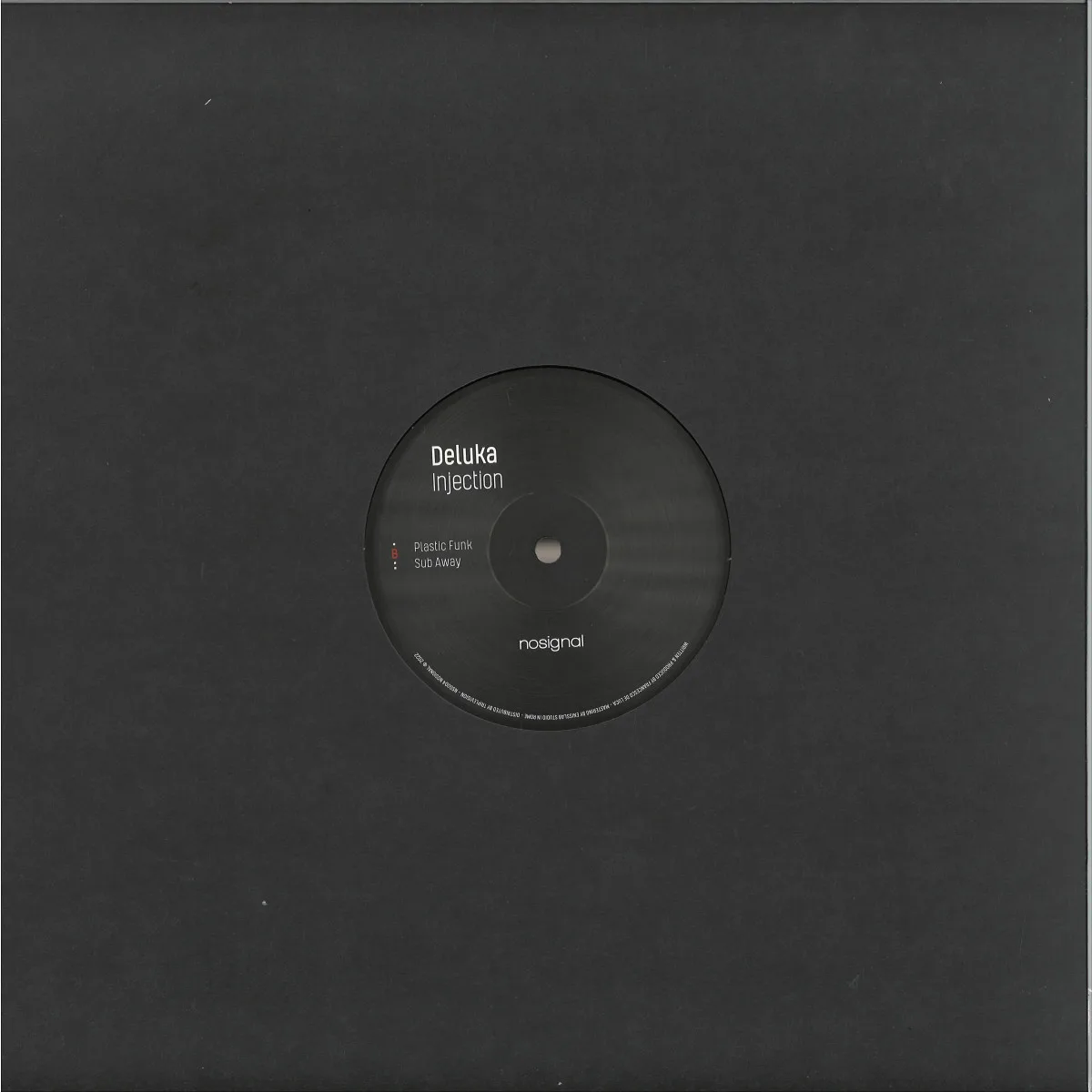 Обратная сторона обложки — Deluka — Injection EP