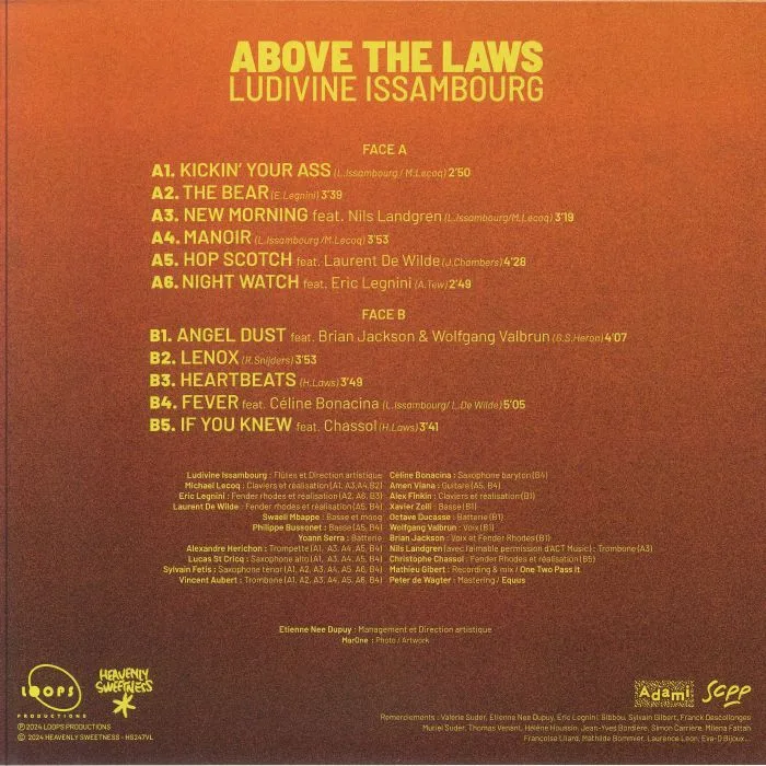 Обратная сторона обложки — Ludivine ISSAMBOURG — Above The Laws