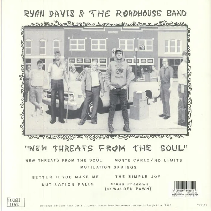 Back cover — Ryan DAVIS & THE ROADHOUSE BAND — New Threats From The Soul