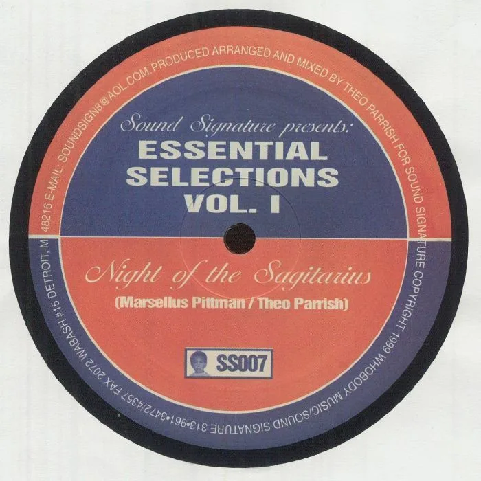 Лицевая сторона обложки — Marcellus PITTMAN / THEO PARRISH — Essential Selections Volume 1 EP