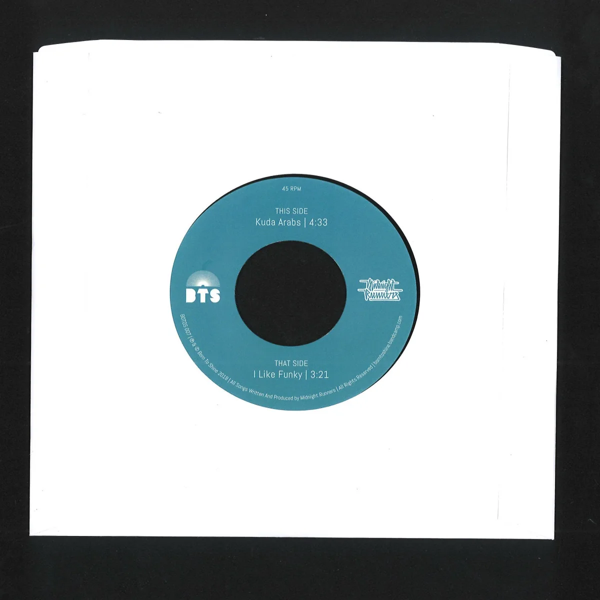 Обратная сторона обложки — Midnight Runners — I Like Funky / Kuda Arabs 7"