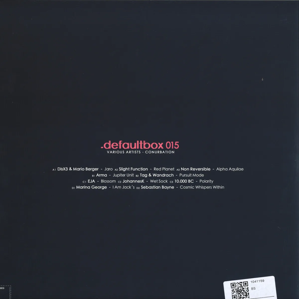 Обратная сторона обложки — Various — Conurbation LP 2x12"