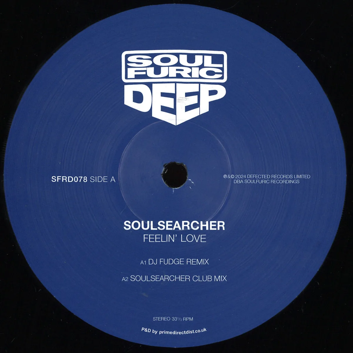 Front cover — Soulsearcher/Urban Blues Project — Feelin' Love / Your Heaven