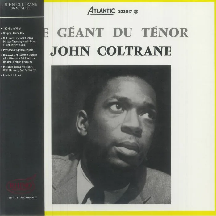 Лицевая сторона обложки — John COLTRANE — Giant Steps (mono) (Rhino High Fidelity Edition)