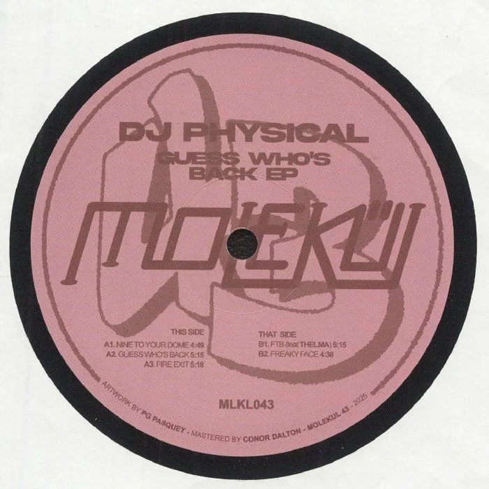 Front cover — DJ PHYSICAL — Guess Who's Back EP