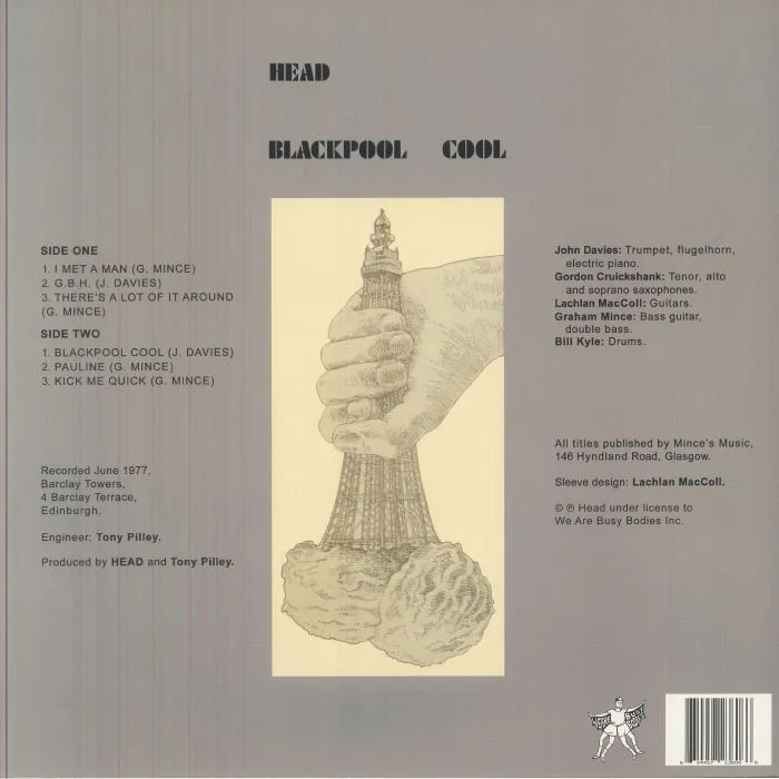 Back cover — HEAD — Blackpool Cool (reissue)