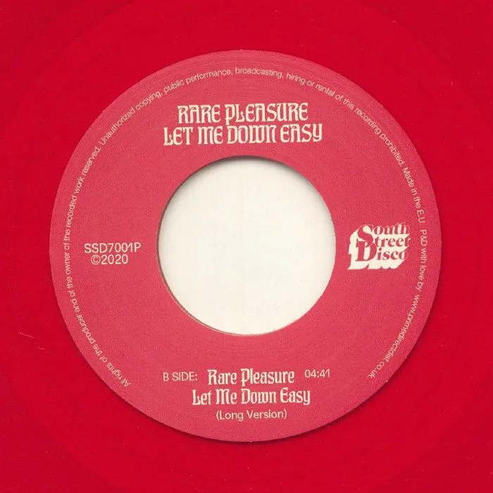 Обратная сторона обложки — RARE PLEASURE — Let Me Down Easy