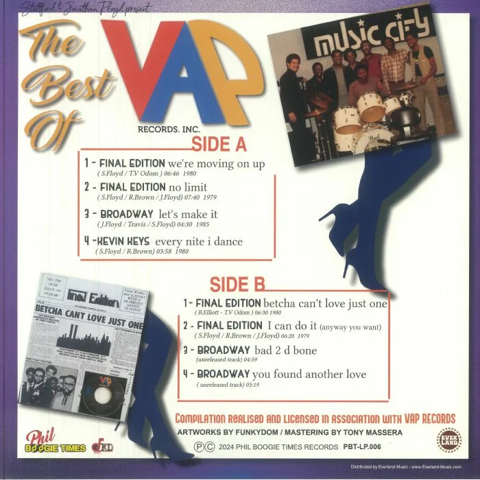 Обратная сторона обложки — VARIOUS — The Best Of VAP Records