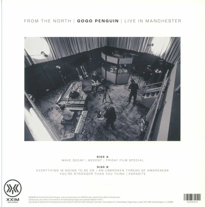 Обратная сторона обложки — GOGO PENGUIN — From The North: Gogo Penguin Live In Manchester