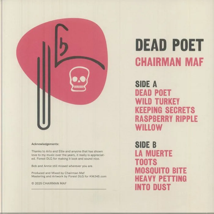 Обратная сторона обложки — CHAIRMAN MAF — Dead Poet