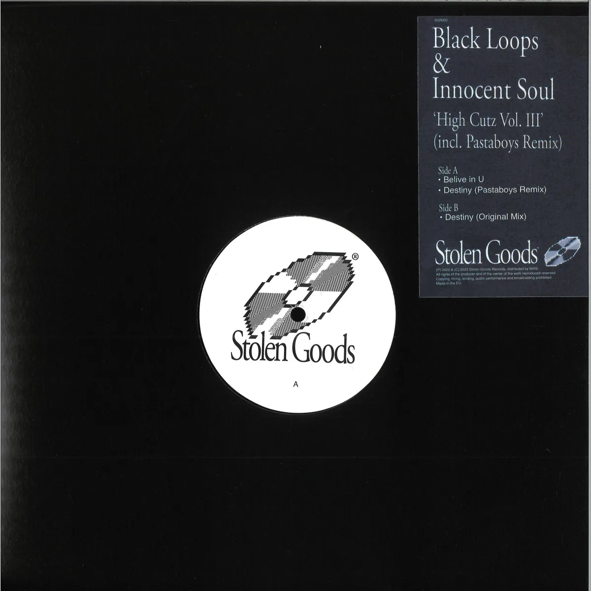 Front cover — Black Loops&Innocent Soul — High Cutz Vol. III
