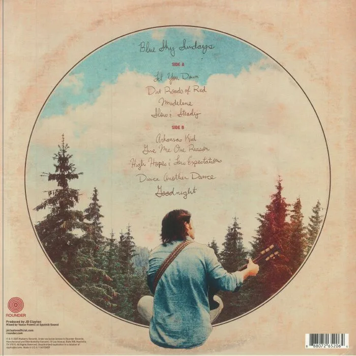 Back cover — JD CLAYTON — Blue Sky Sundays