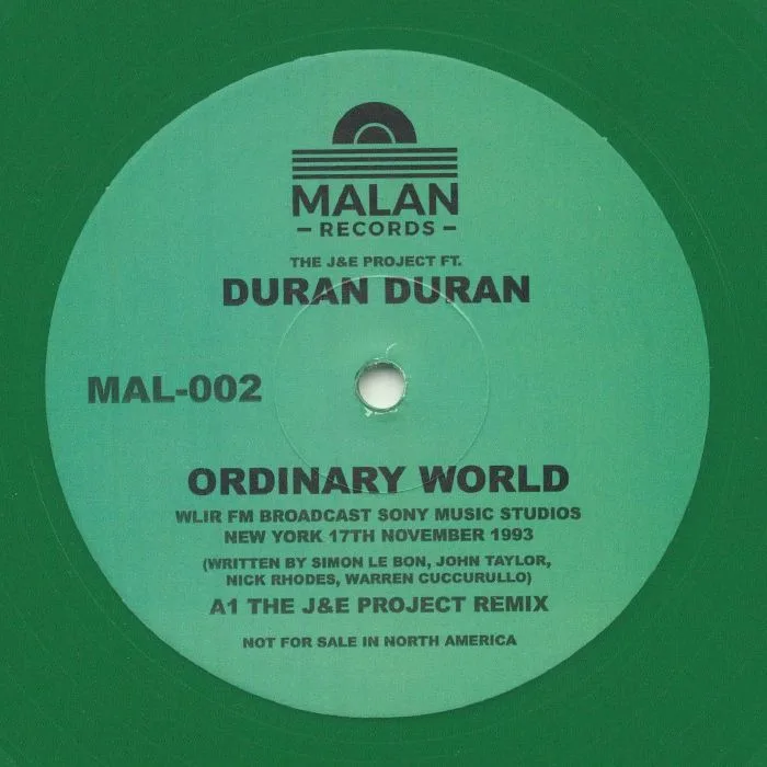 Лицевая сторона обложки — J&E PROJECT feat DURAN DURAN — Ordinary World