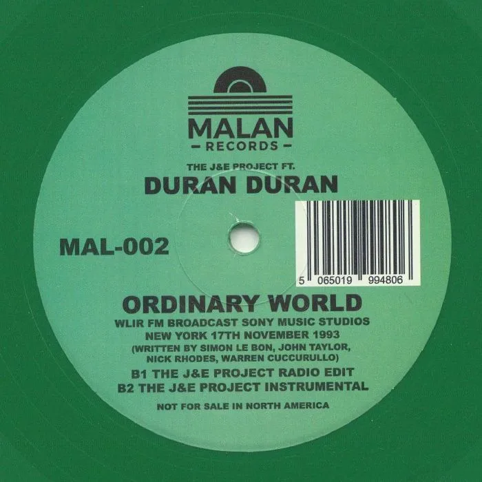 Обратная сторона обложки — J&E PROJECT feat DURAN DURAN — Ordinary World