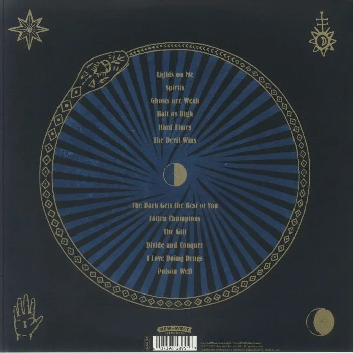 Back cover — The DEVIL MAKES THREE — Spirits