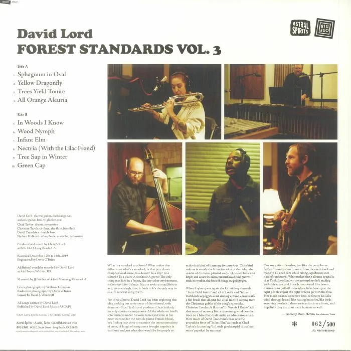 Обратная сторона обложки — David LORD — Forest Standards Vol 3