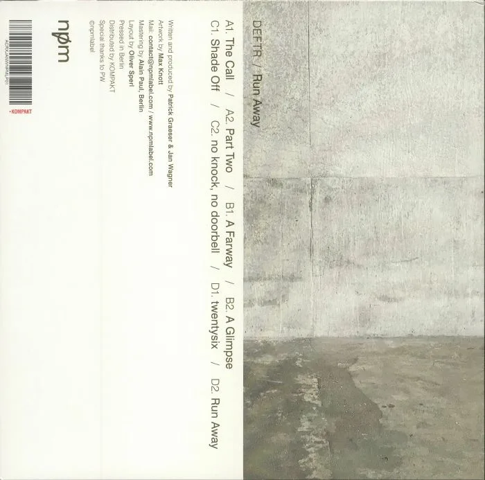 Back cover — DEFTR — Run Away