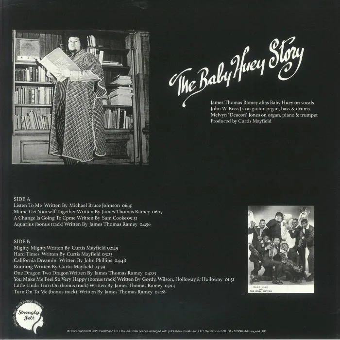 Back cover — BABY HUEY — The Baby Huey Story: The Living Legend (reissue)