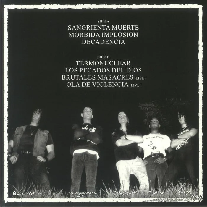 Back cover — MASACRE — Ola De Violencia
