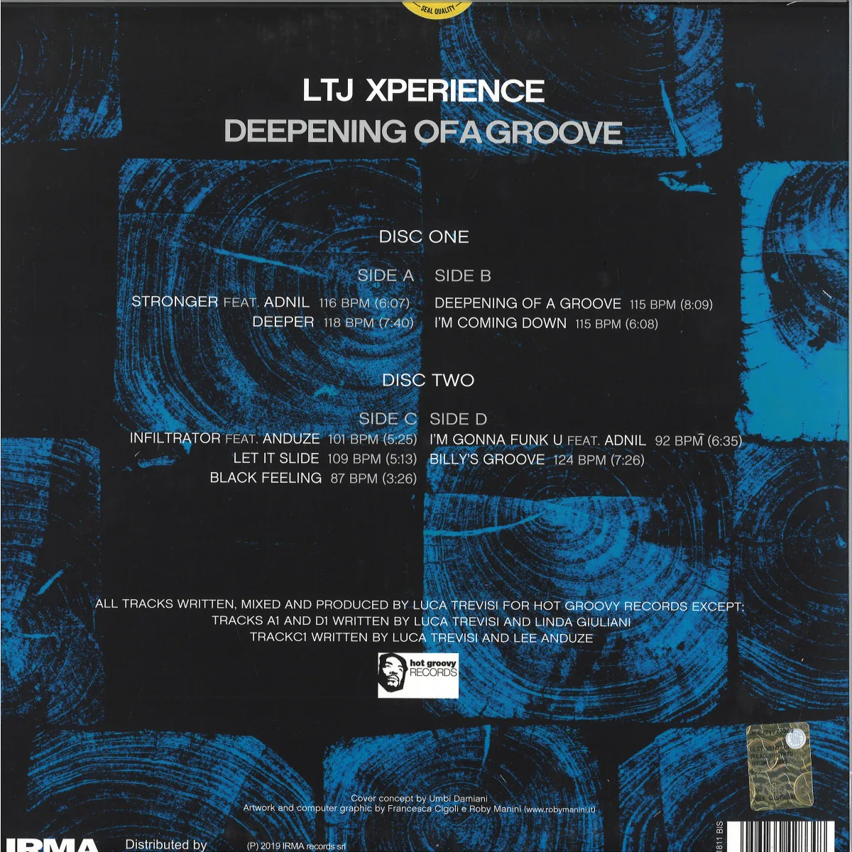Back cover — Ltj Xperience — DEEPENING OF A GROOVE LP 2x12"