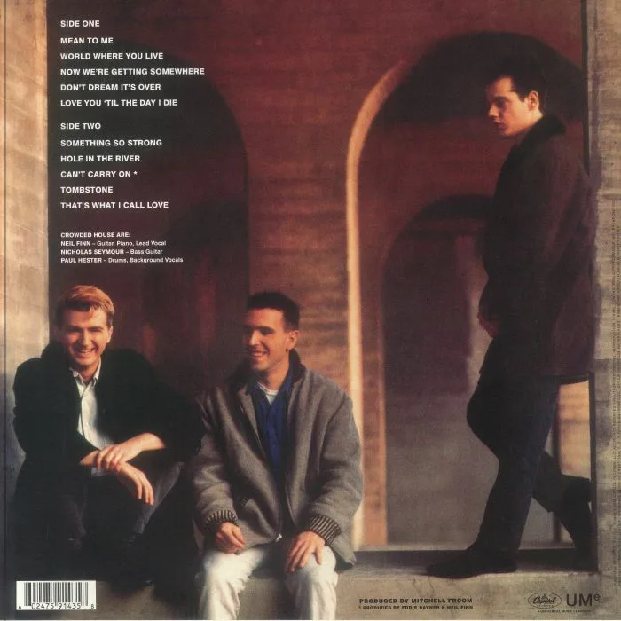 Обратная сторона обложки — CROWDED HOUSE — Crowded House (reissue)
