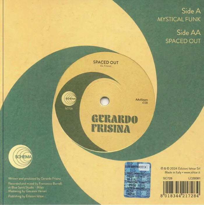 Back cover — Gerardo FRISINA — Mystical Funk