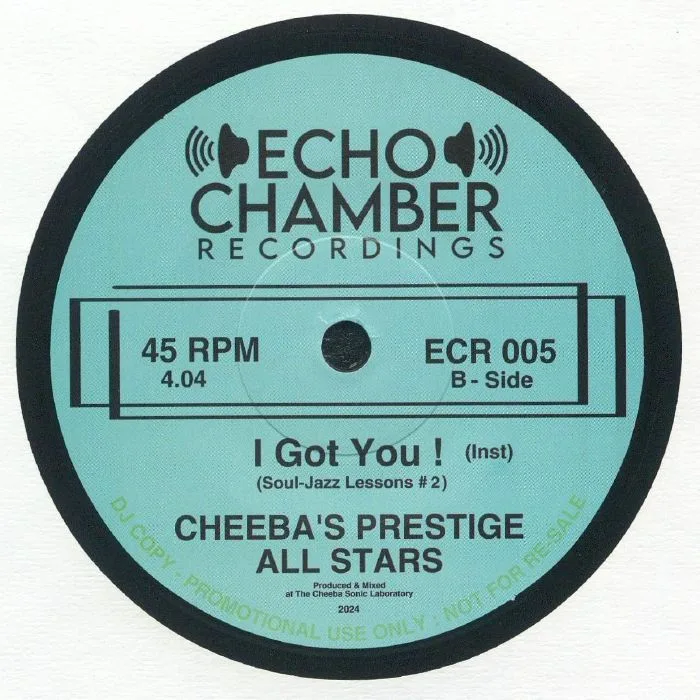Back cover — CHEEBA'S PRESTIGE ALL STARS — I Got You