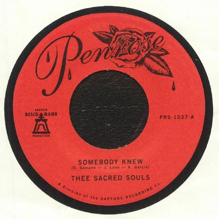 Front cover — THEE SACRED SOULS — Somebody Knew
