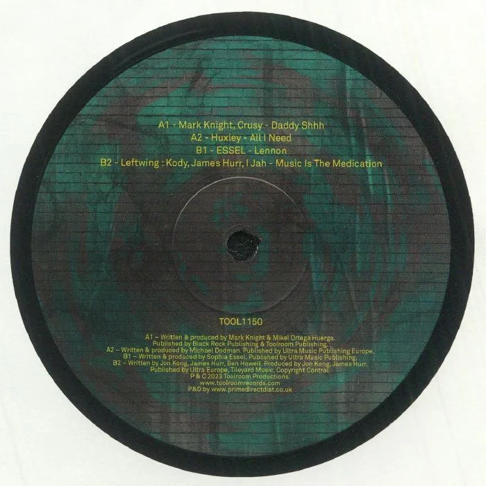 Back cover — Mark KNIGHT / CRUSY / HUXLEY / ESSEL / LEFTWING: KODY / JAMES HURR / I JAH — Toolroom Sampler Vol 5