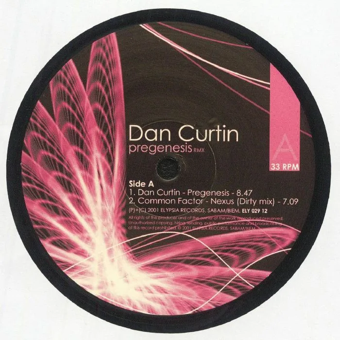 Front cover — Dan CURTIN — Pregenesis (remix)