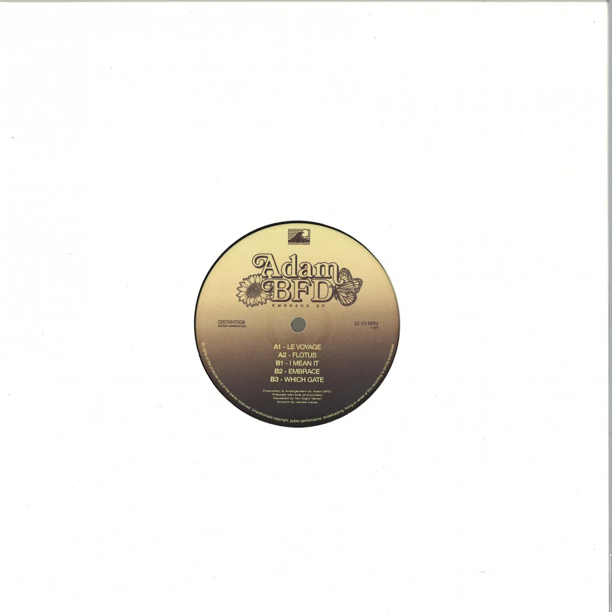 Back cover — Adam BFD — Embrace EP