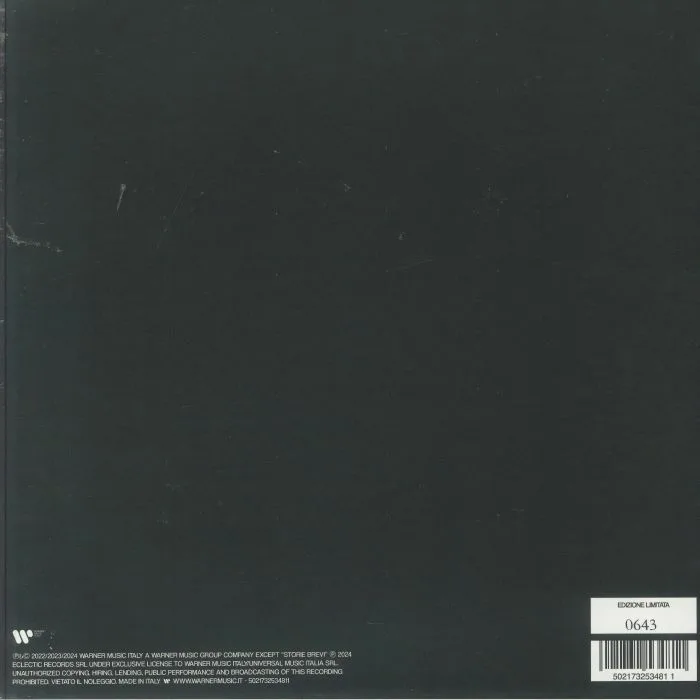 Back cover — ANNALISA — E Poi Siamo Finiti Nel Vortice (B-STOCK)