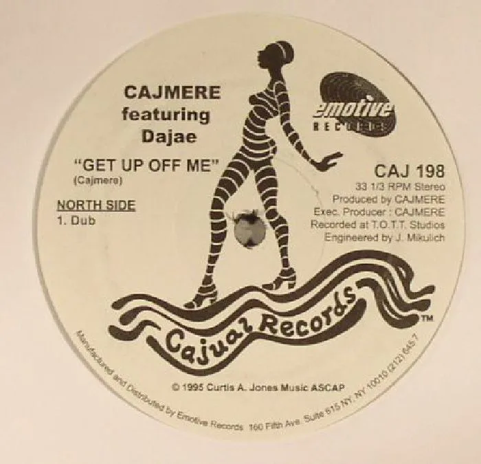 Front cover — CAJMERE feat DAJAE / JAZZY — Get Up Off Me