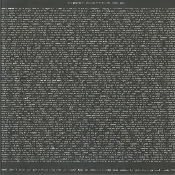 Back cover — AAA GRIPPER — We Invented Work For The Common Good
