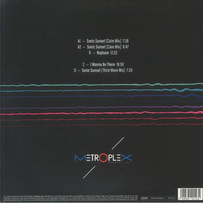 Back cover — MODEL 500 — Sonic Sunset (remastered)