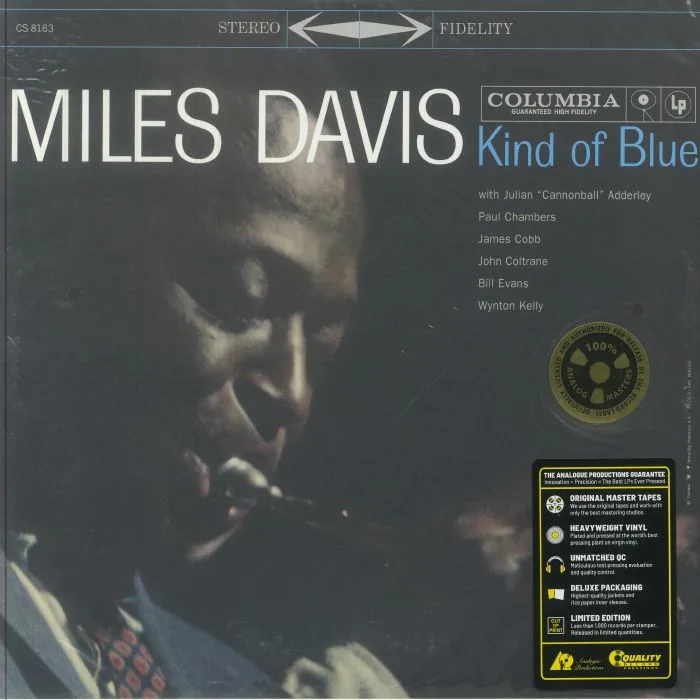 Лицевая сторона обложки — Miles DAVIS — Kind Of Blue (reissue)