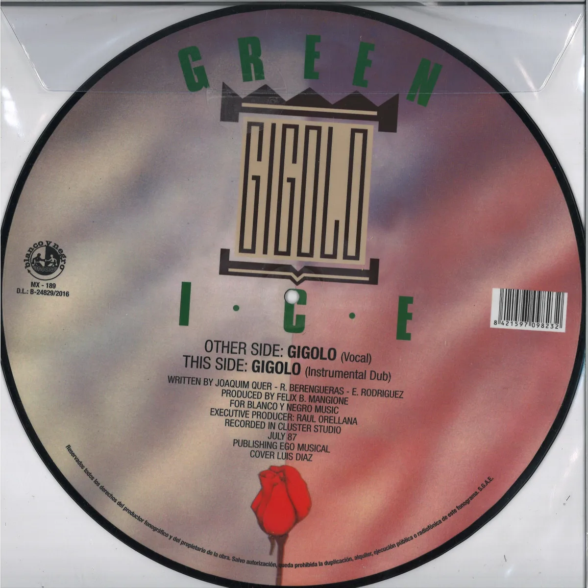 Обратная сторона обложки — Green Ice — Gigolo EP