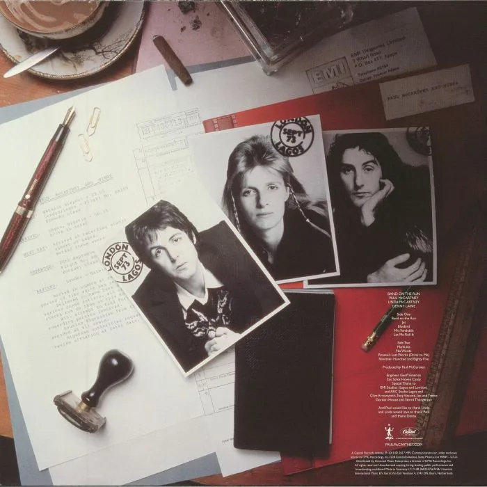 Back cover — Paul McCARTNEY / WINGS — Band On The Run (reissue)