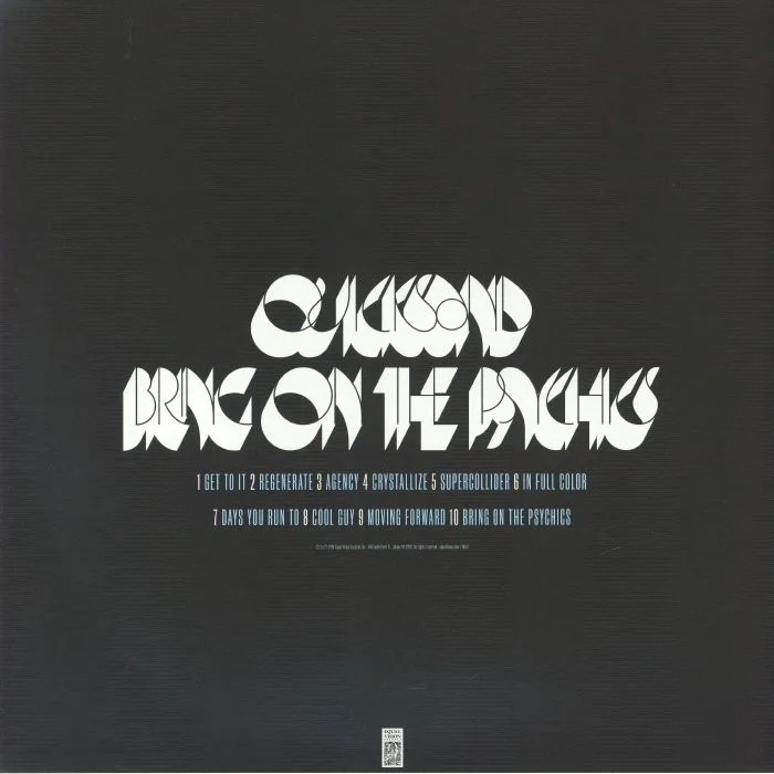 Обратная сторона обложки — QUICKSAND — Bring On The Psychics