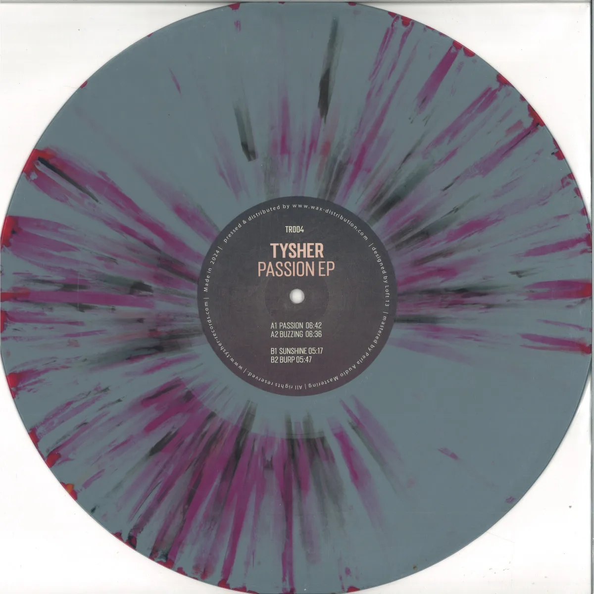 Обратная сторона обложки — Tysher — Passion EP