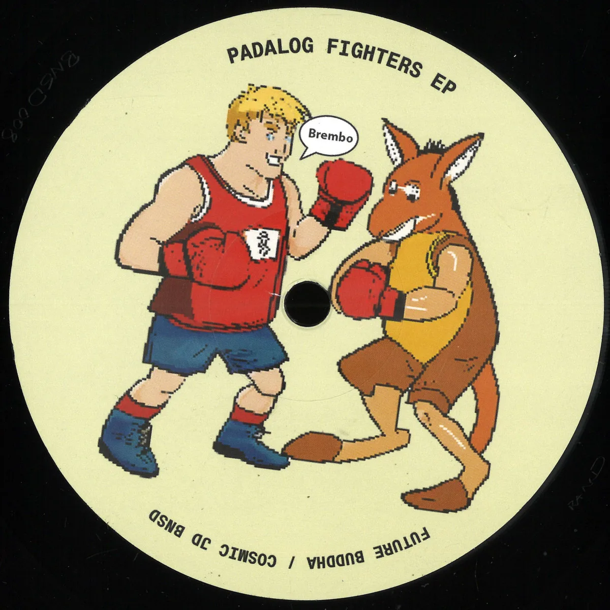 Front cover — Future Buddhaaka.Riccardo/Cosmic Jd — Padalog Fighters EP