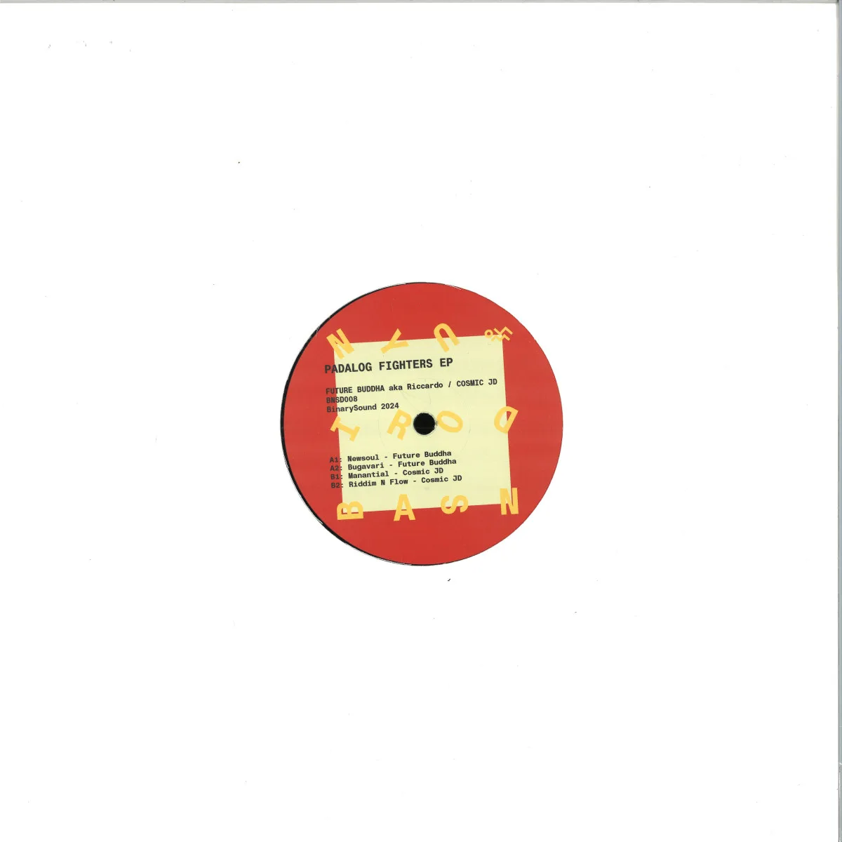 Back cover — Future Buddhaaka.Riccardo/Cosmic Jd — Padalog Fighters EP