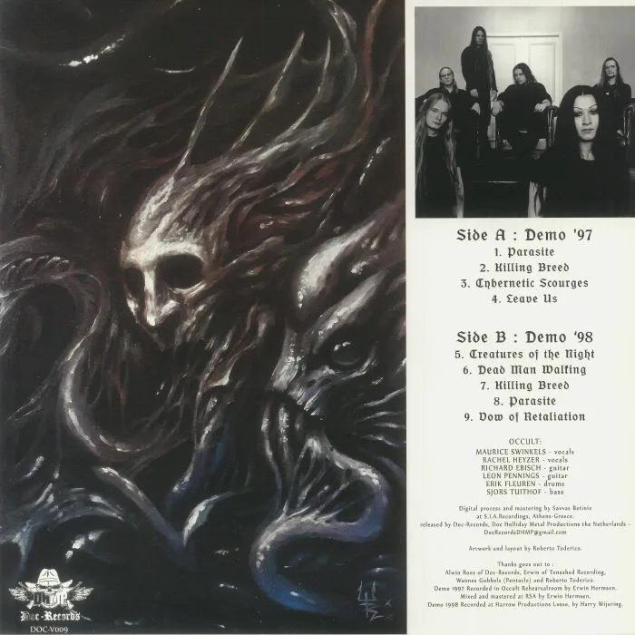Back cover — OCCULT — The Parasite Archives