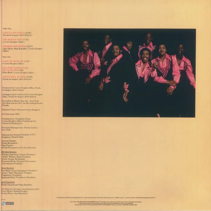 Обратная сторона обложки — CROWN HEIGHTS AFFAIR — Dance Lady Dance (reissue)