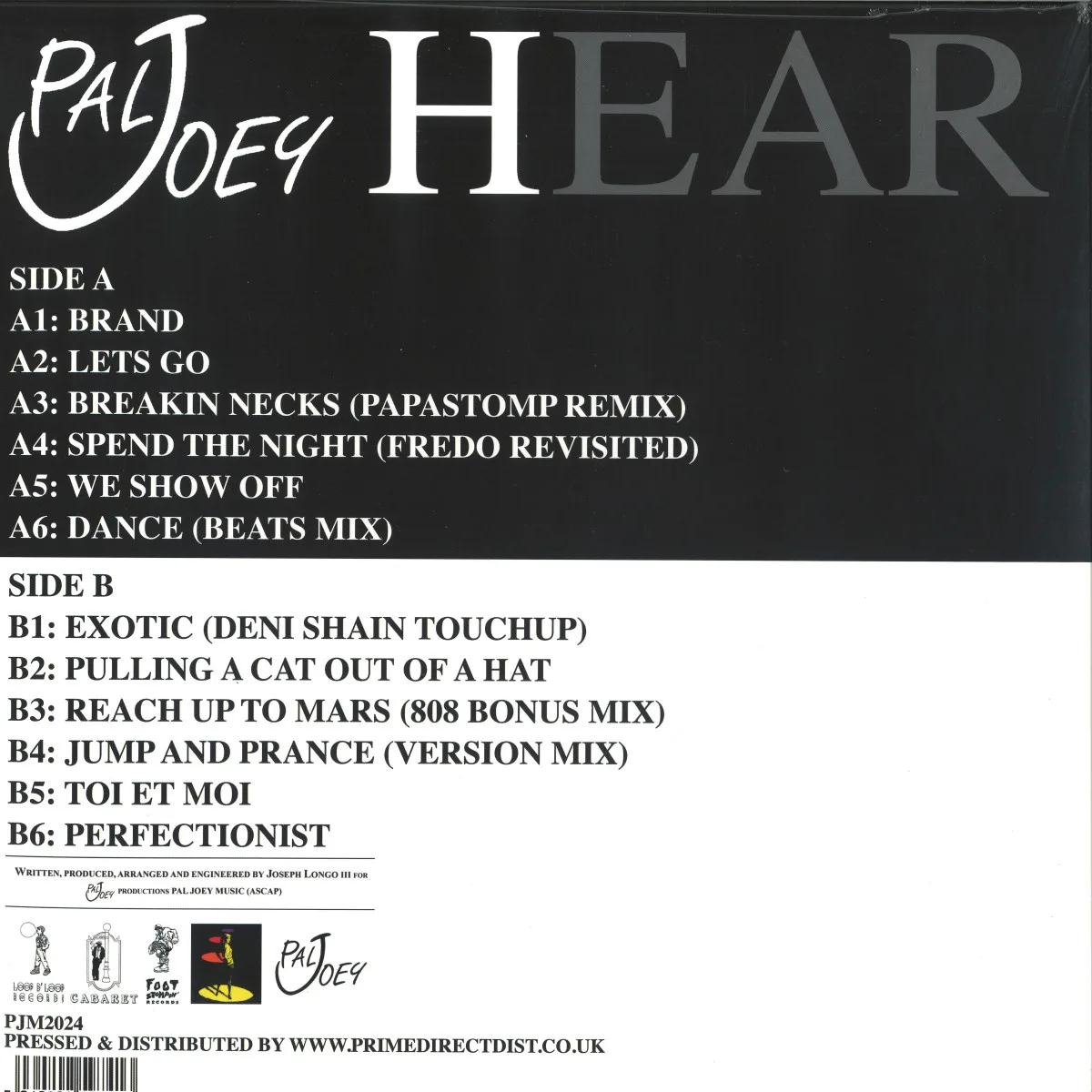 Обратная сторона обложки — Pal Joey — Hear LP