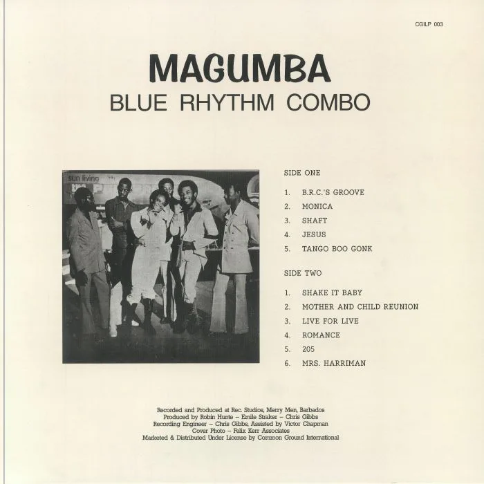 Обратная сторона обложки — BLUE RHYTHM COMBO — Magumba