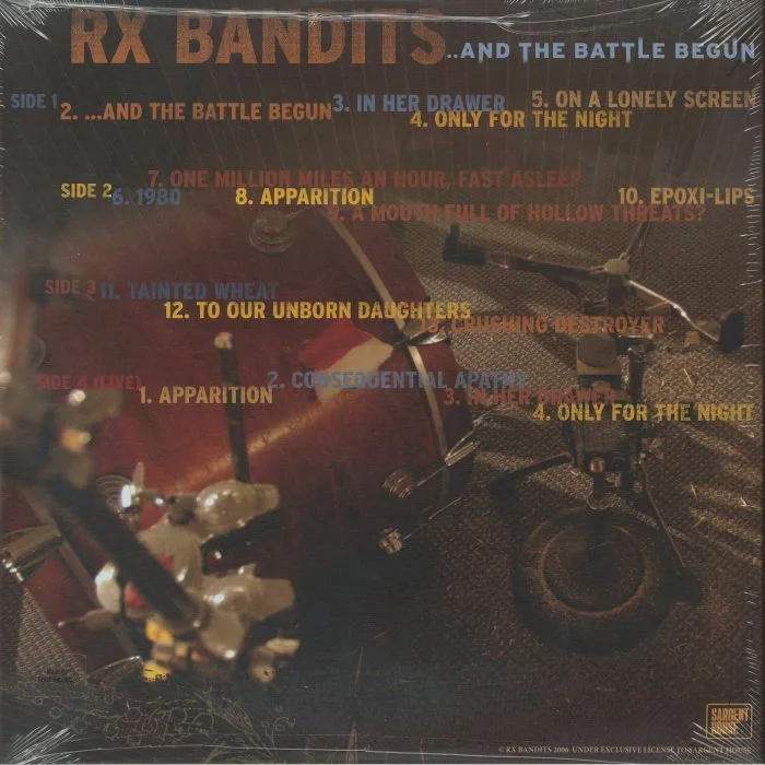 Back cover — RX BANDITS — And The Battle Begun (20th Anniversary Edition)