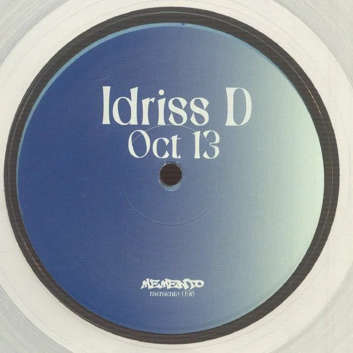 Лицевая сторона обложки — IDRISS D — Oct 13